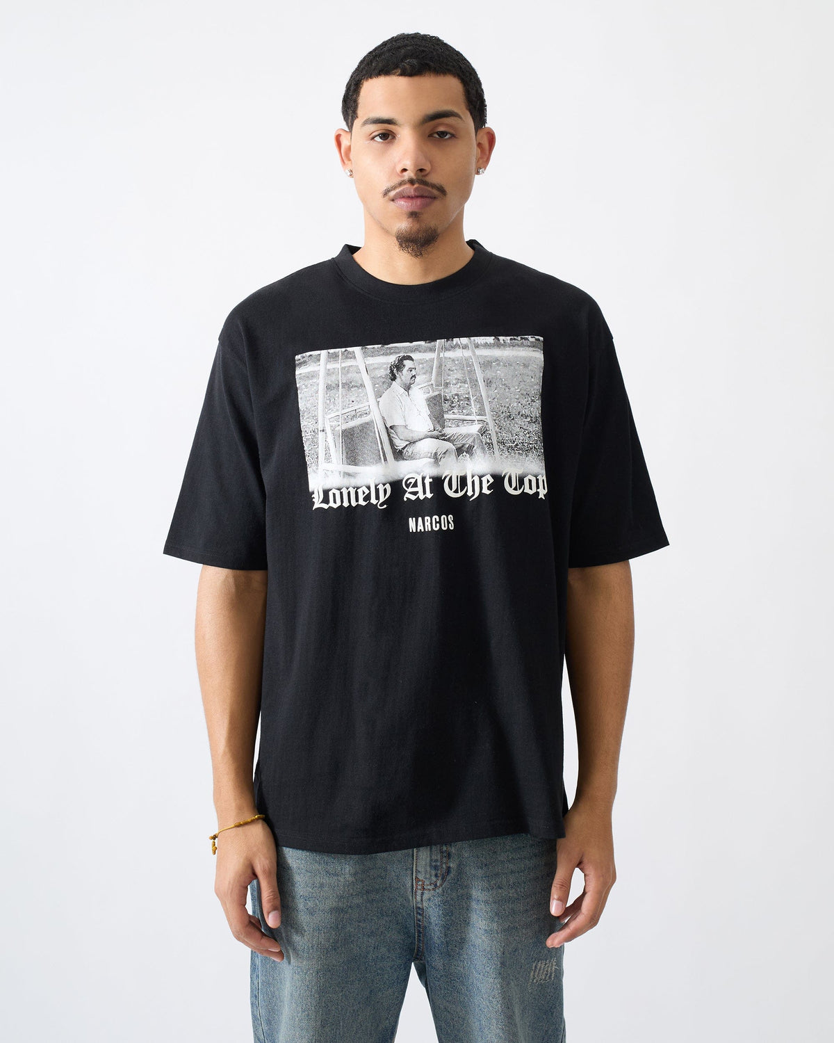Narcos Lonely At The Top Graphic Short Sleeve Tee - Black