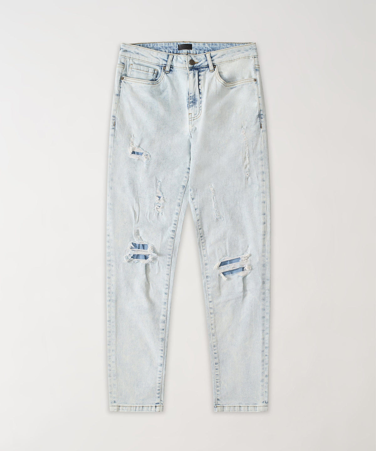 Ice Distressed Skinny Jeans - Blue