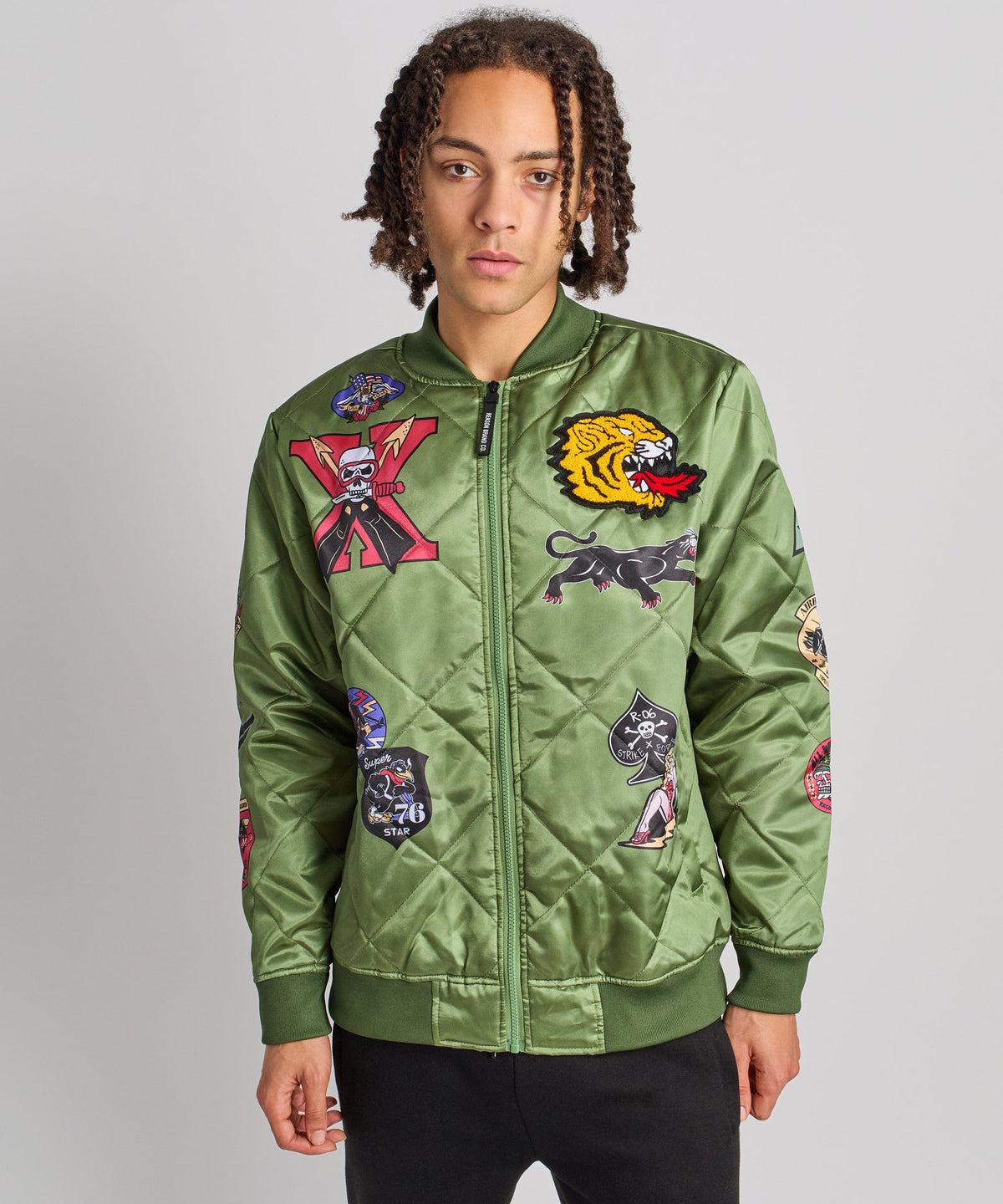 Military Patches Bomber Jacket