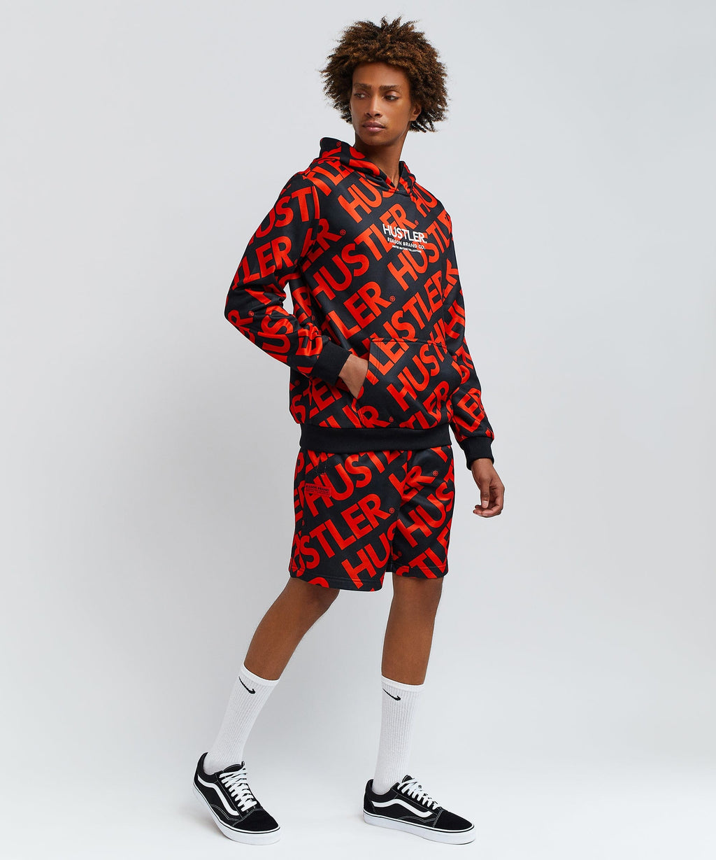 Hustler District Hood And Short Set