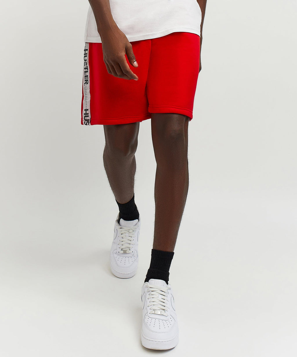 Hustler Side Taped Short - Red