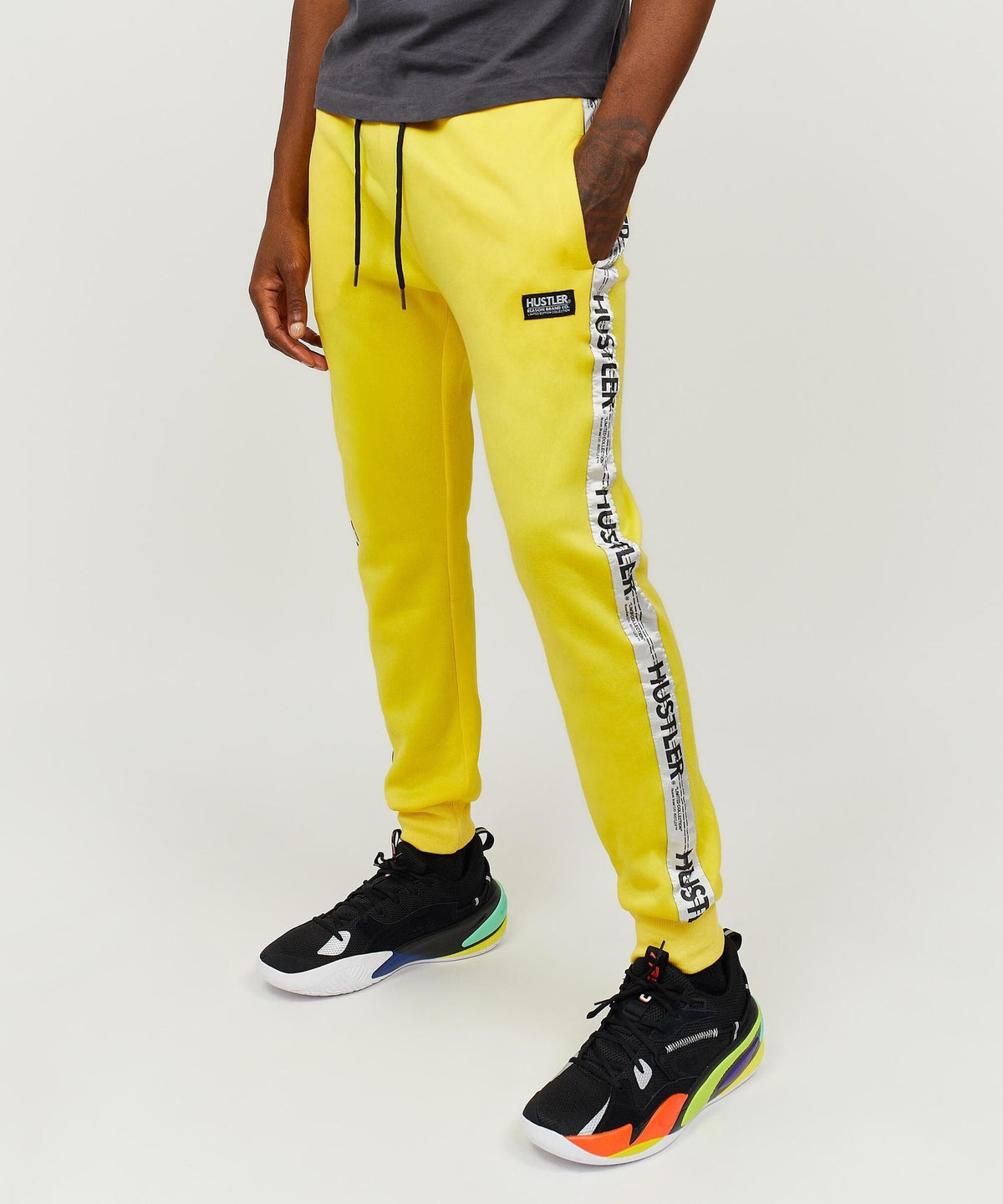 Hustler Logo Tape Joggers