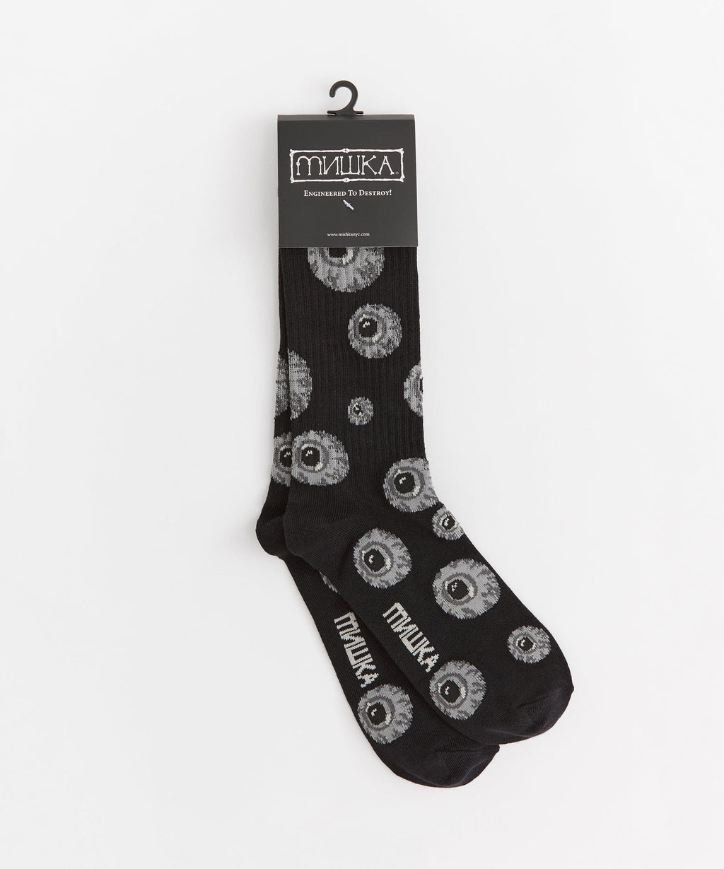 Mishka Knit Socks - Black