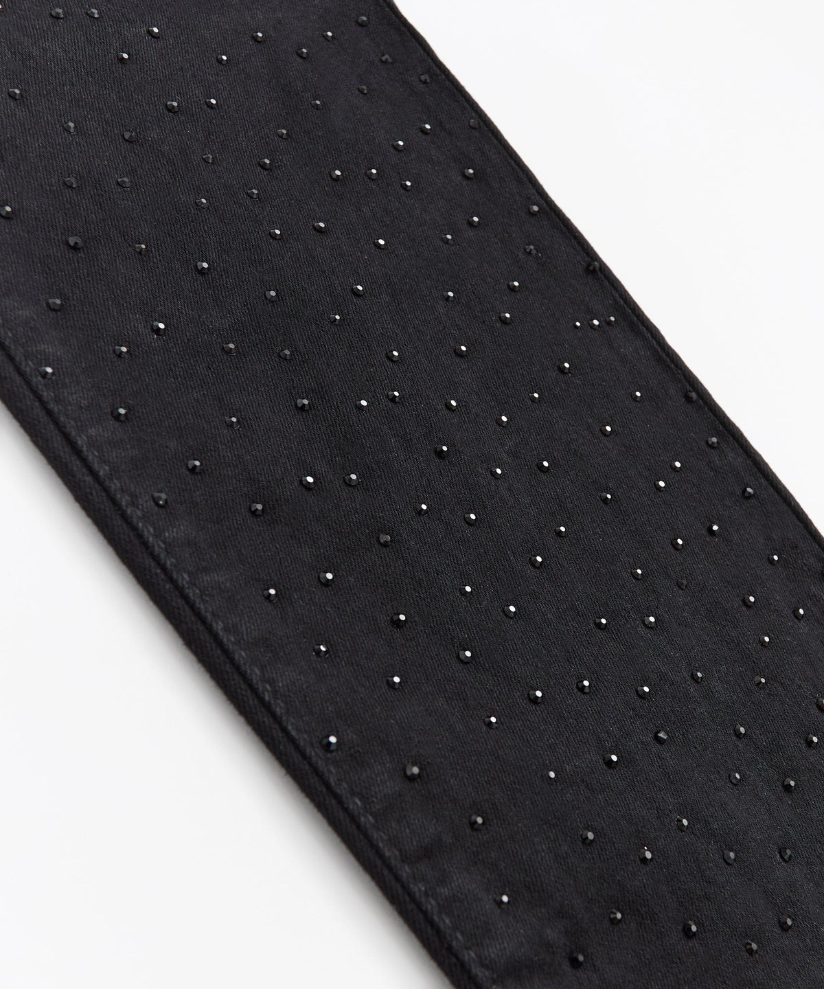 Midnight Rhinestone Skinny Jeans - Black