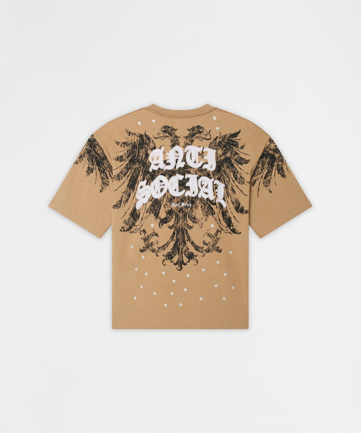 Mindset Applique Washed Short Sleeve Tee - Khaki