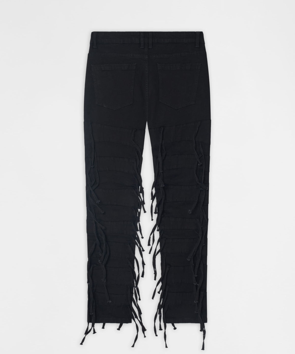 Fringe Skinny Jeans - Black