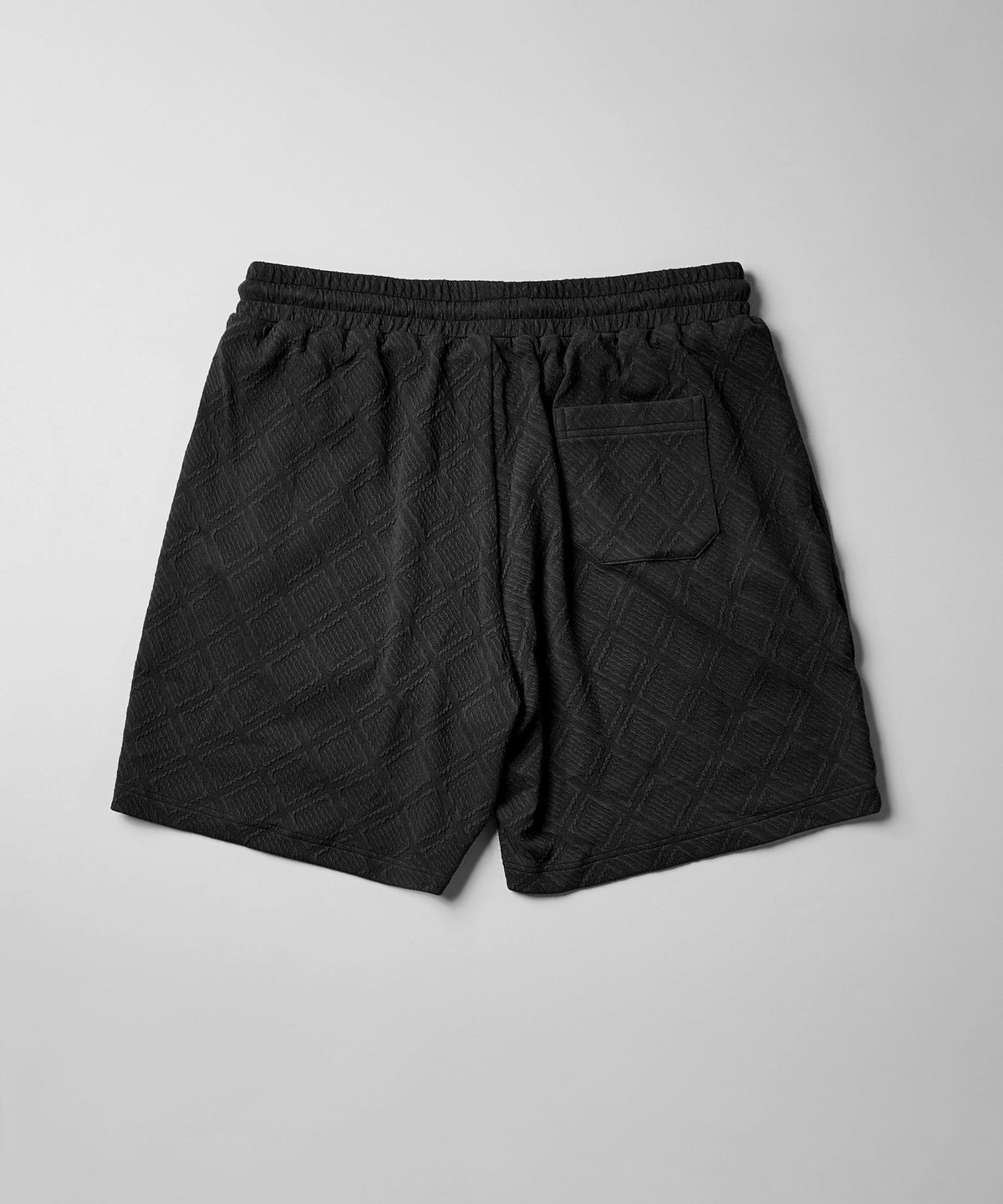 Jacquard Knit Shorts - Black