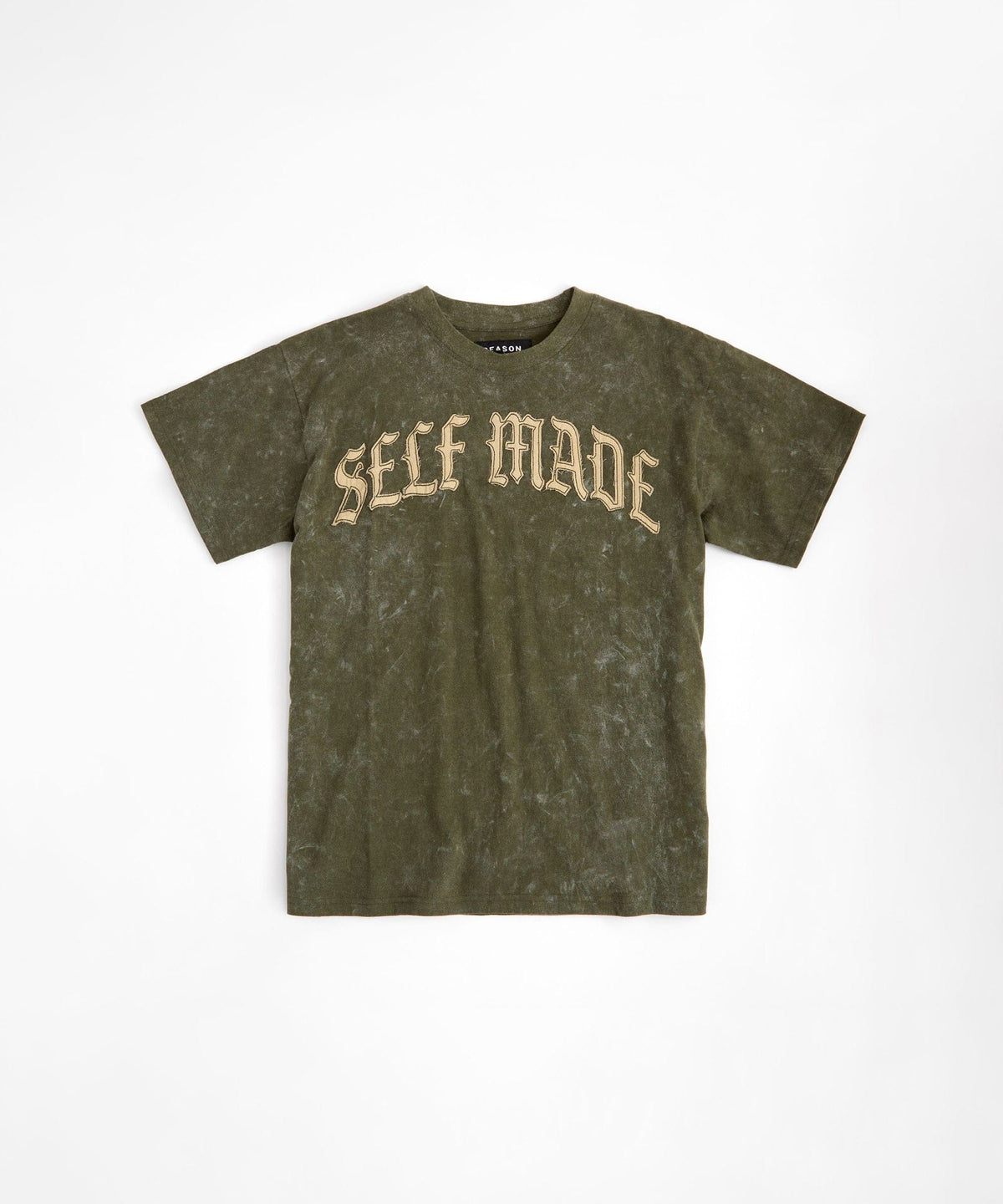 Kids Self Made Self Paid Short Sleeve Tee - Olive Green
