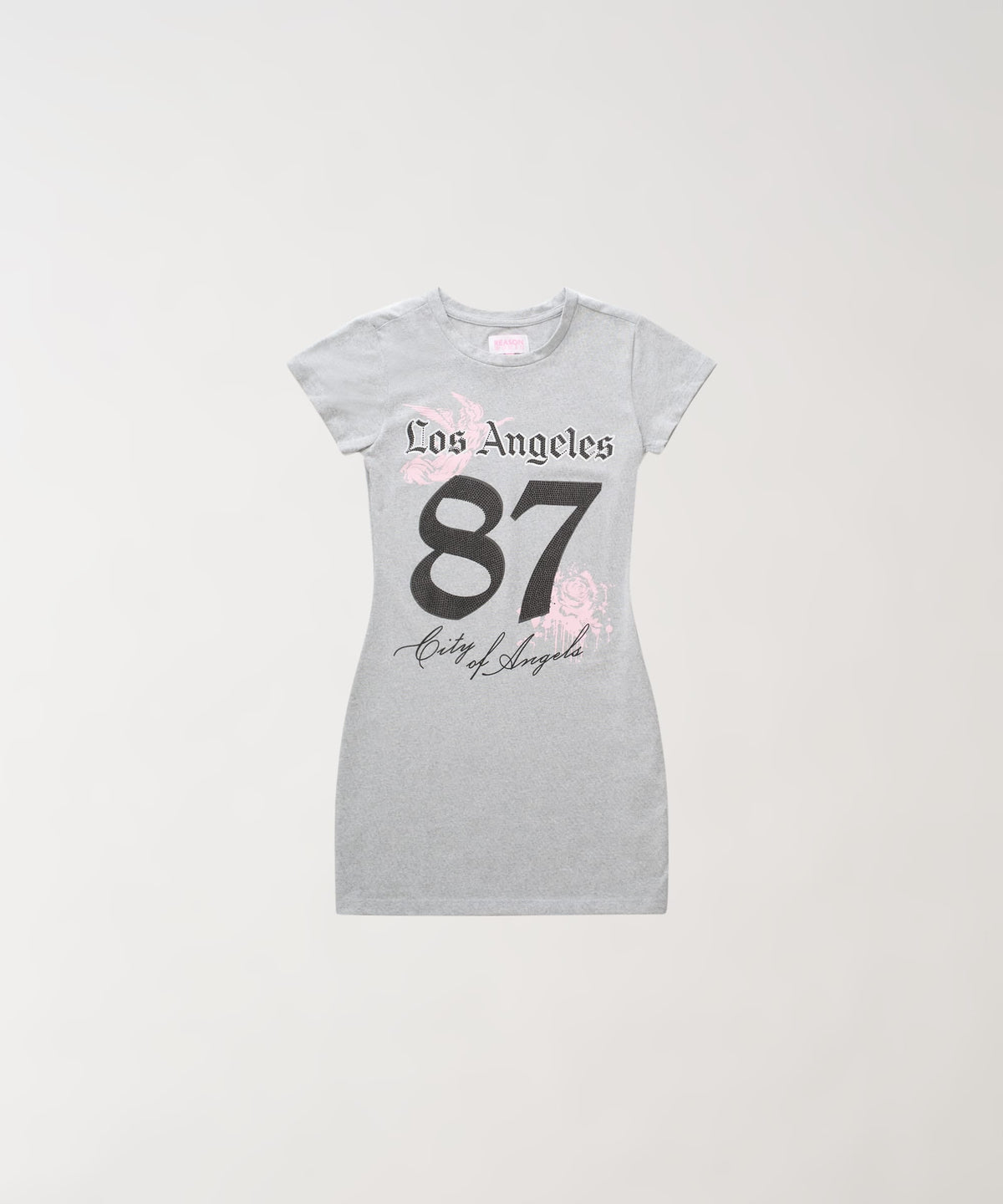 LA Angels Graphic Bodycon Women's Dress - Grey