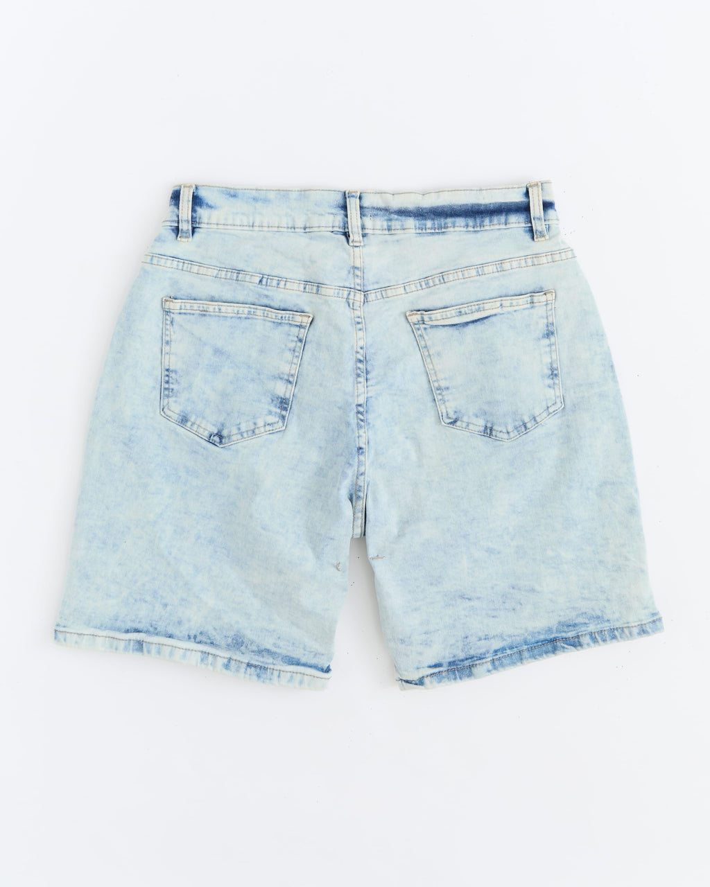 Kids K' Andre Distressed Denim Short - Light Blue