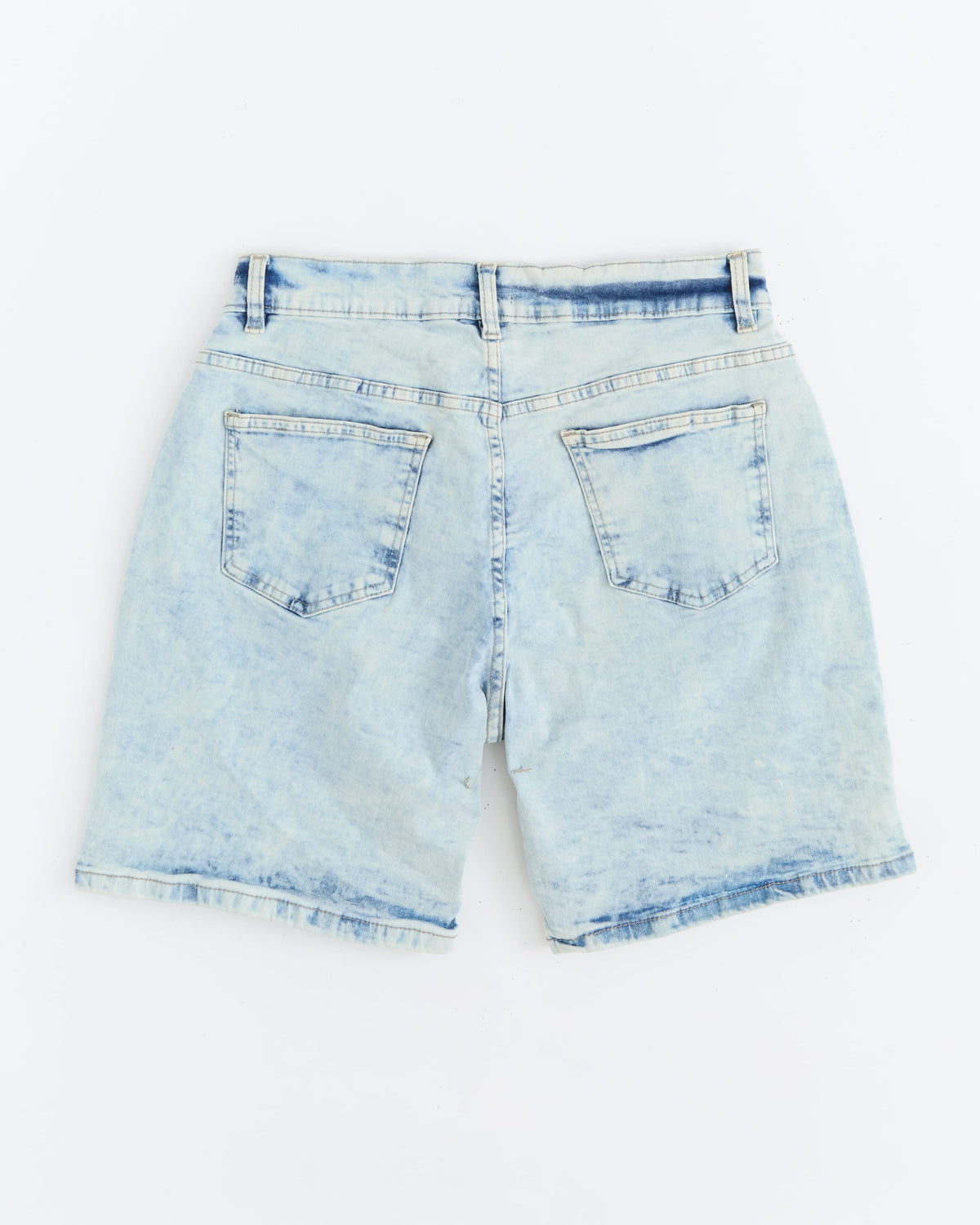 Kids K' Andre Distressed Denim Short - Light Blue