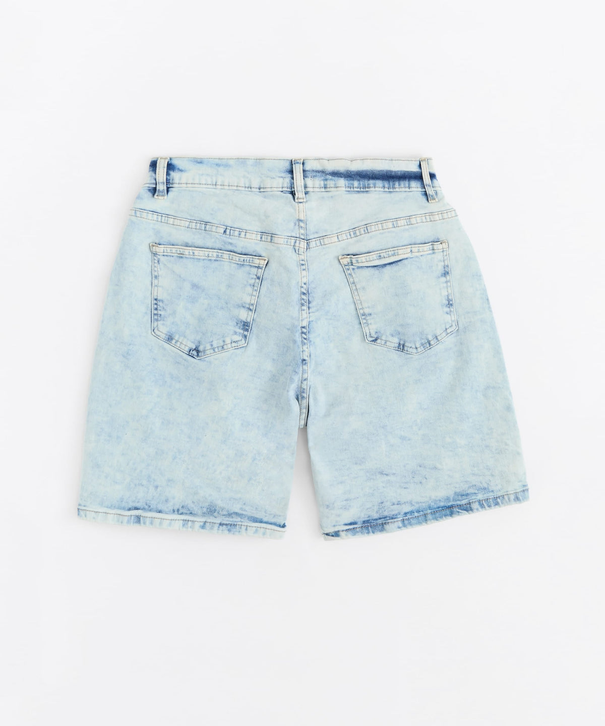 Kids K' Andre Distressed Denim Short - Light Blue