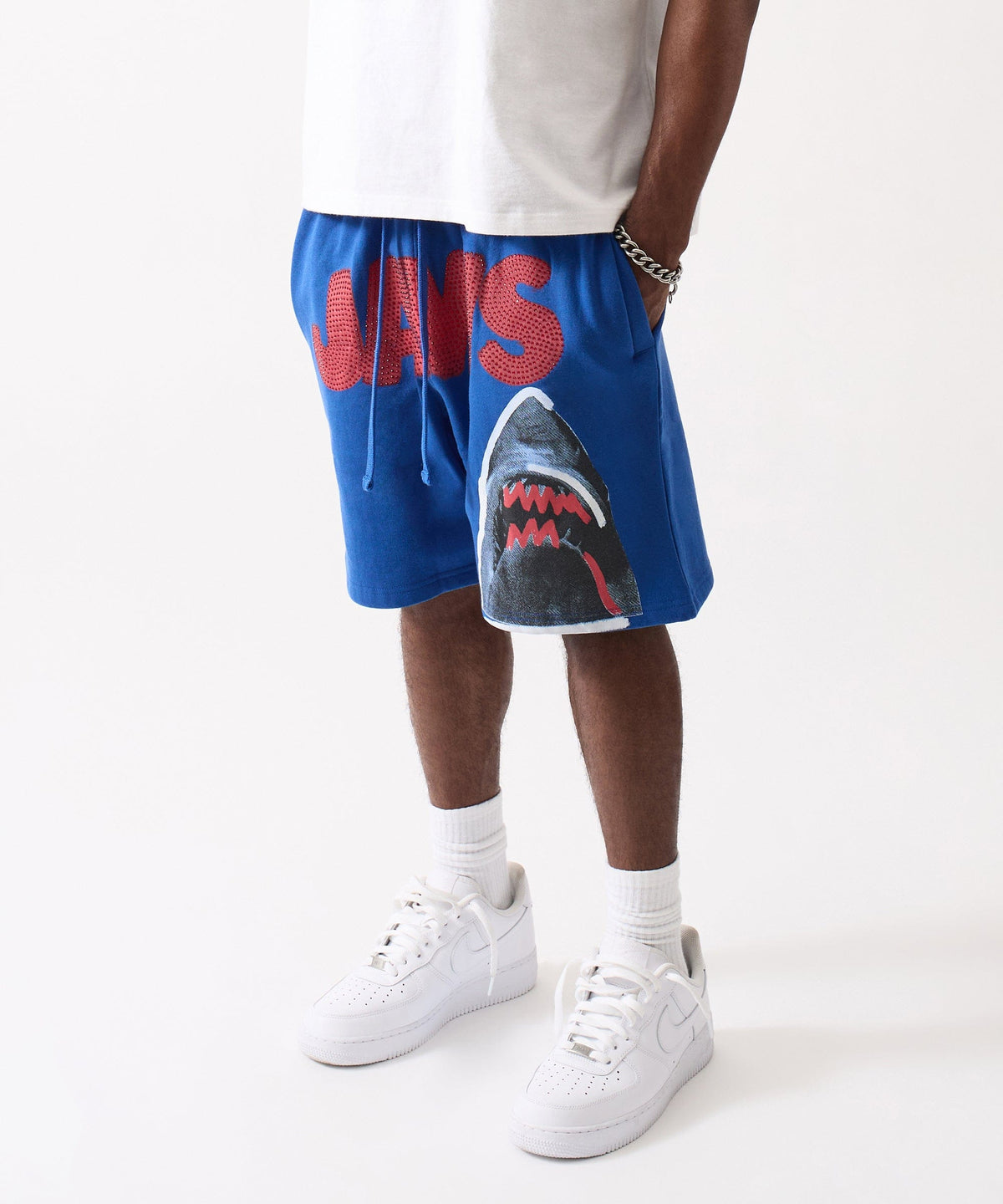Jaws Fleece Short - Blue